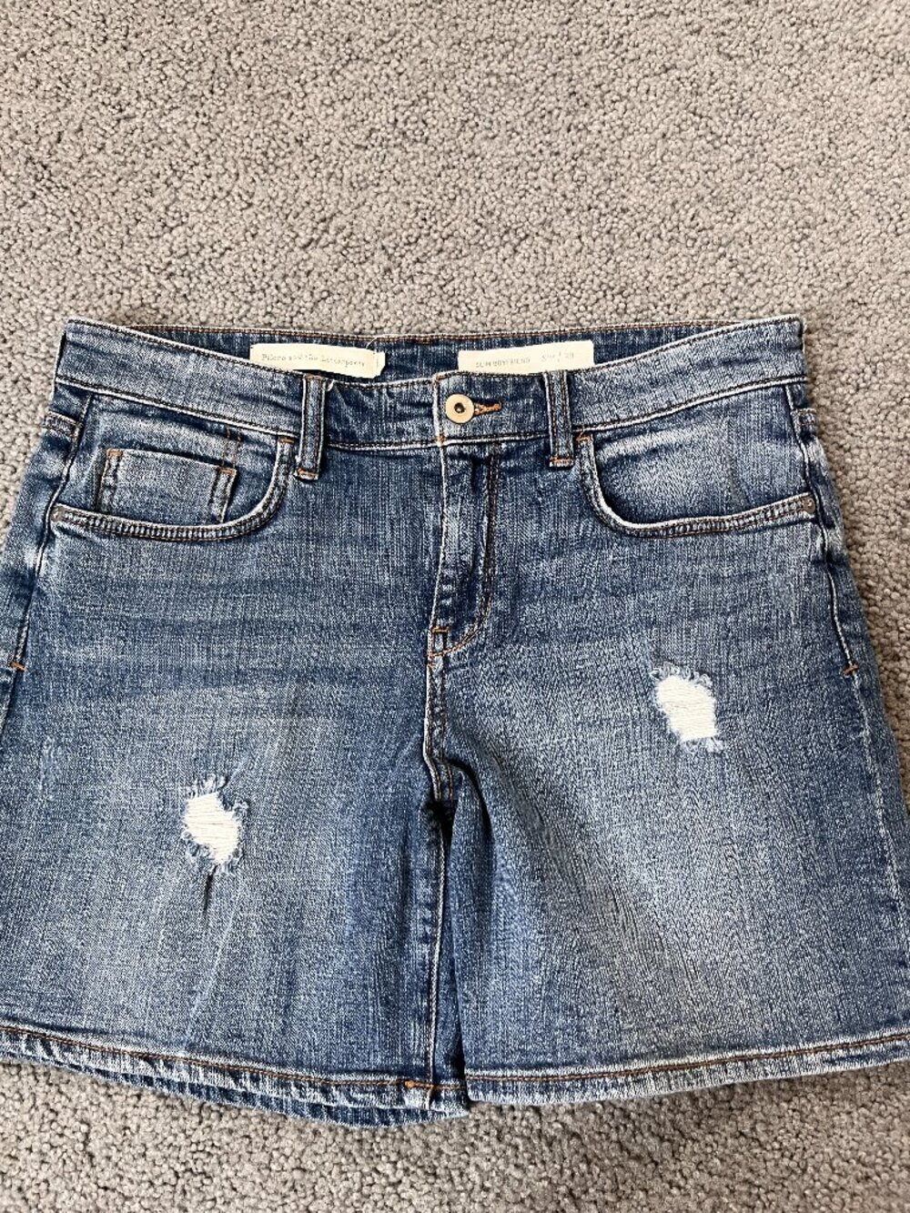 ANTHROPOLOGIE ANTHRO PILCRO AND THE LETTERPRESS SLIM BOYFRIEND SHORTS - 29"X6"